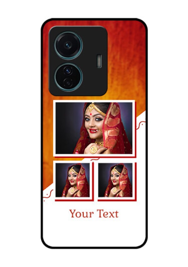 Vivo T1 Pro 5G Custom Glass Phone Case - Wedding Memories Design