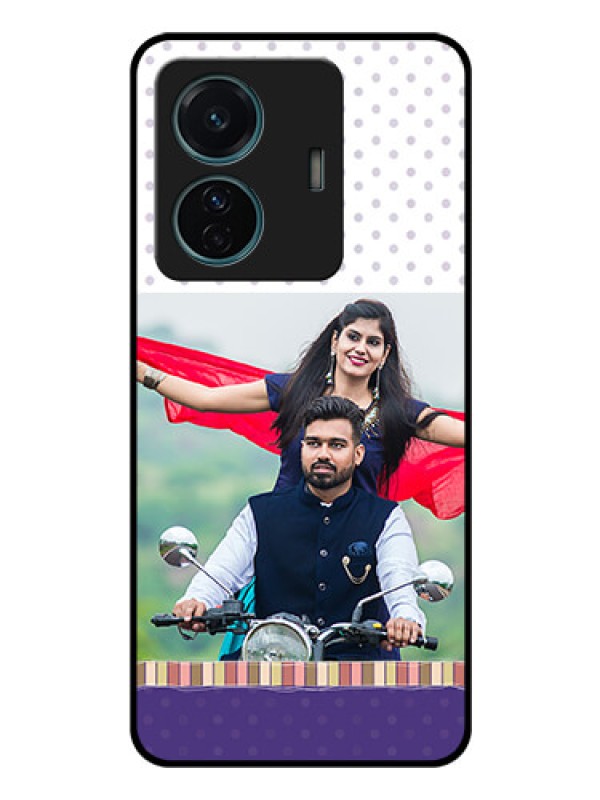 Custom Vivo T1 Pro 5G Photo Printing on Glass Case - Cute Family Design