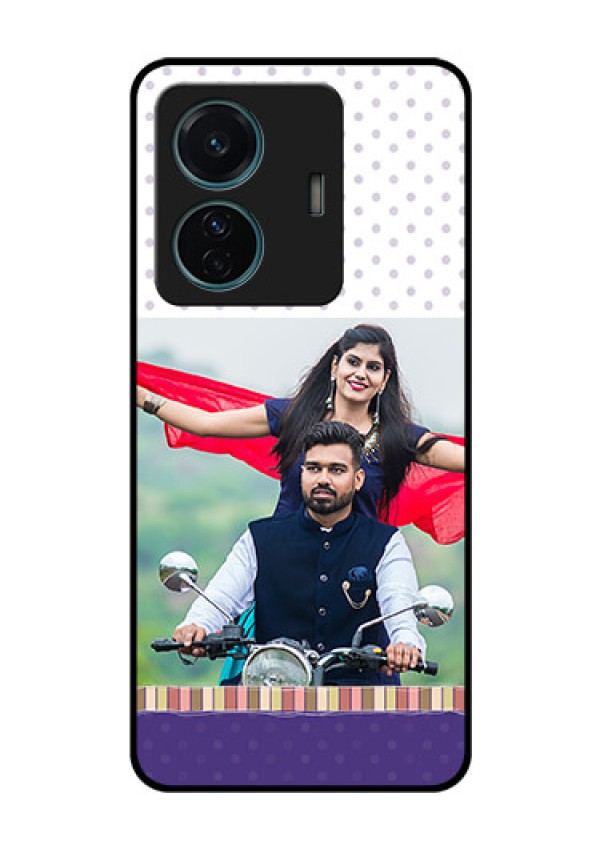 Vivo T1 Pro 5G Photo Printing on Glass Case - Cute Family Design