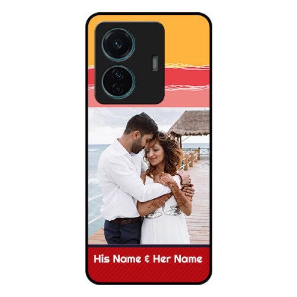 Vivo T1 Pro 5G Custom Glass Mobile Case - Colorful Case Design