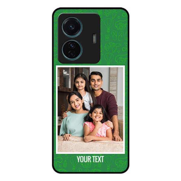 Vivo T1 Pro 5G Personalized Glass Phone Case - Picture Upload Design