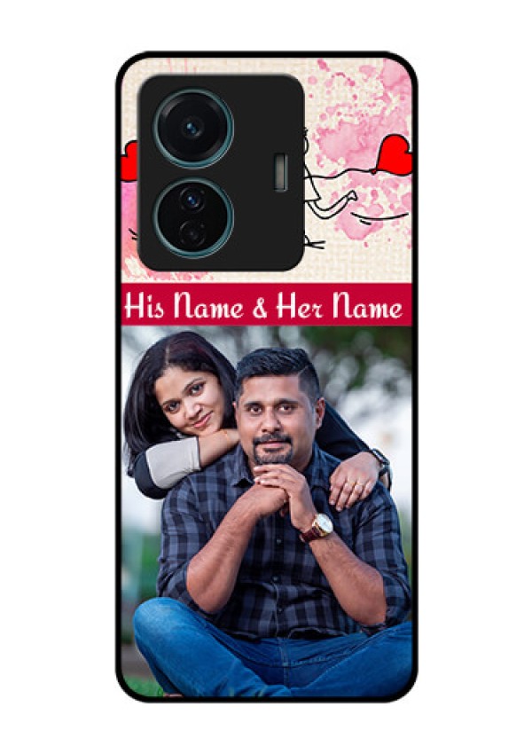 Vivo T1 Pro 5G Photo Printing on Glass Case - You and Me Case Design
