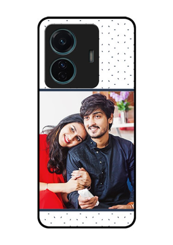 Vivo T1 Pro 5G Personalized Glass Phone Case - Premium Dot Design