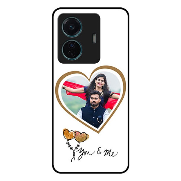 Vivo T1 Pro 5G Custom Glass Mobile Case - You & Me Design