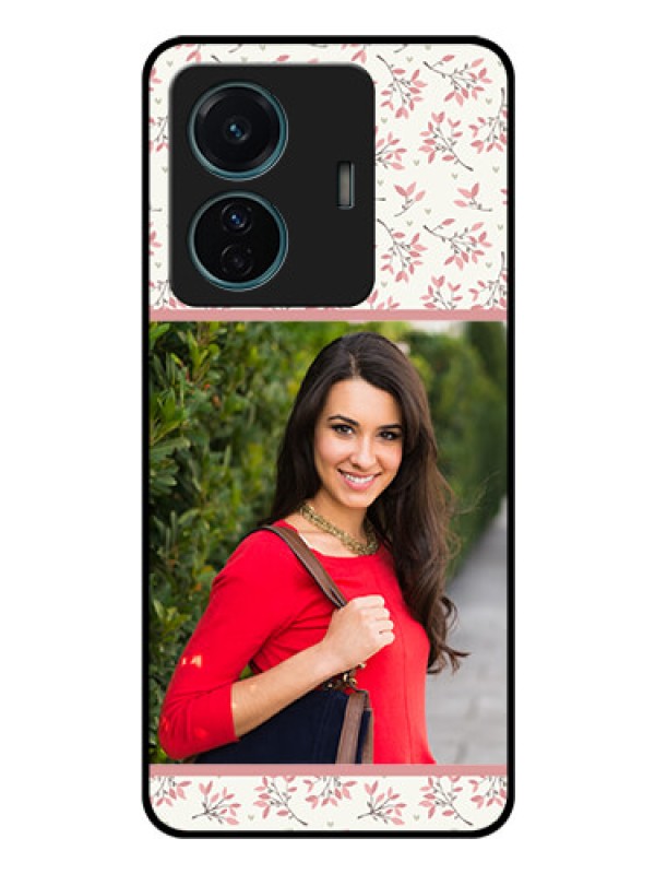 Custom Vivo T1 Pro 5G Custom Glass Phone Case - Premium Floral Design