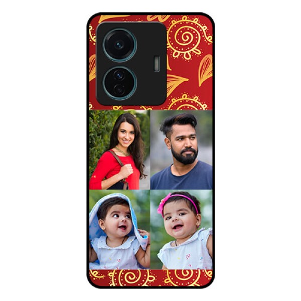 Vivo T1 Pro 5G Photo Printing on Glass Case - 4 Image Traditional Design Vivo T1 Pro 5G Photo Printing on Glass Case - 4 Image Traditional Design