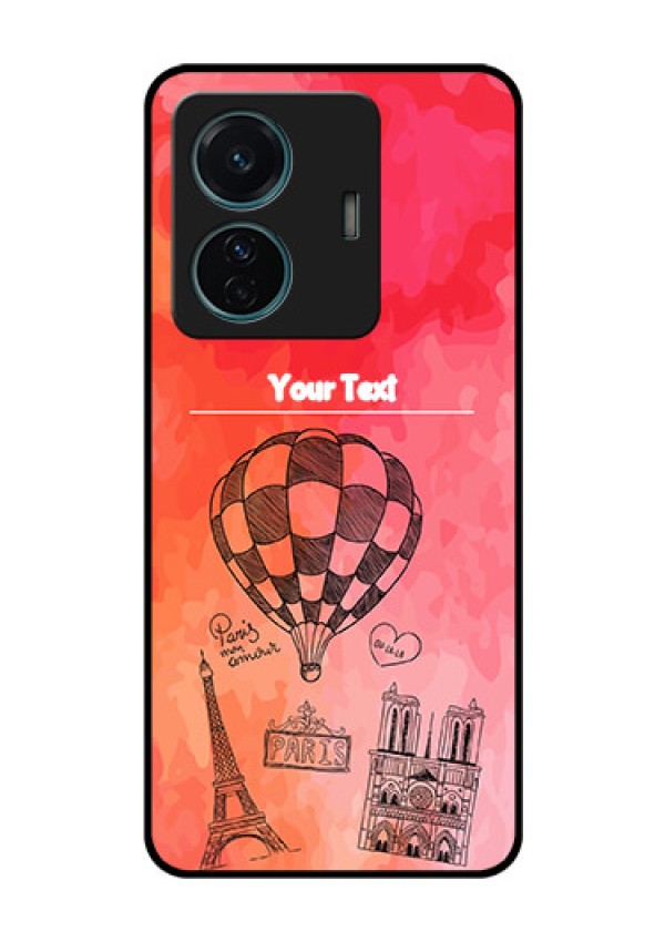 Vivo T1 Pro 5G Custom Glass Phone Case - Paris Theme Design