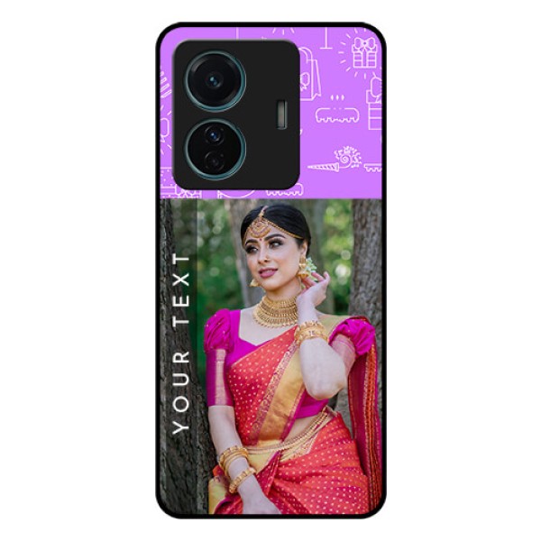 Vivo T1 Pro 5G Custom Glass Mobile Case - Birthday Icons Design Vivo T1 Pro 5G Custom Glass Mobile Case - Birthday Icons Design