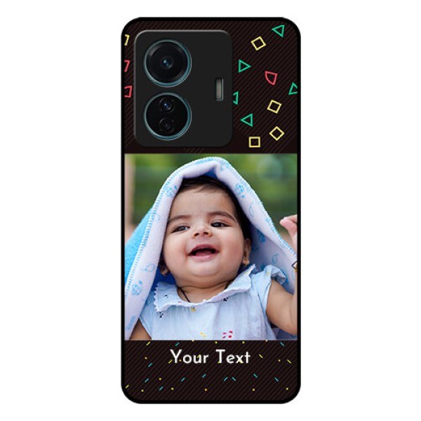 Vivo T1 Pro 5G Custom Glass Phone Case - with confetti birthday design Vivo T1 Pro 5G Custom Glass Phone Case - with confetti birthday design