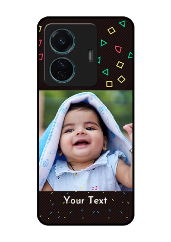 Vivo T1 Pro 5G Custom Glass Phone Case - with confetti birthday design