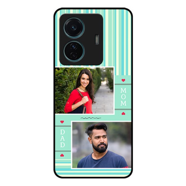 Vivo T1 Pro 5G Custom Glass Phone Case - Mom & Dad Pic Design Vivo T1 Pro 5G Custom Glass Phone Case - Mom & Dad Pic Design