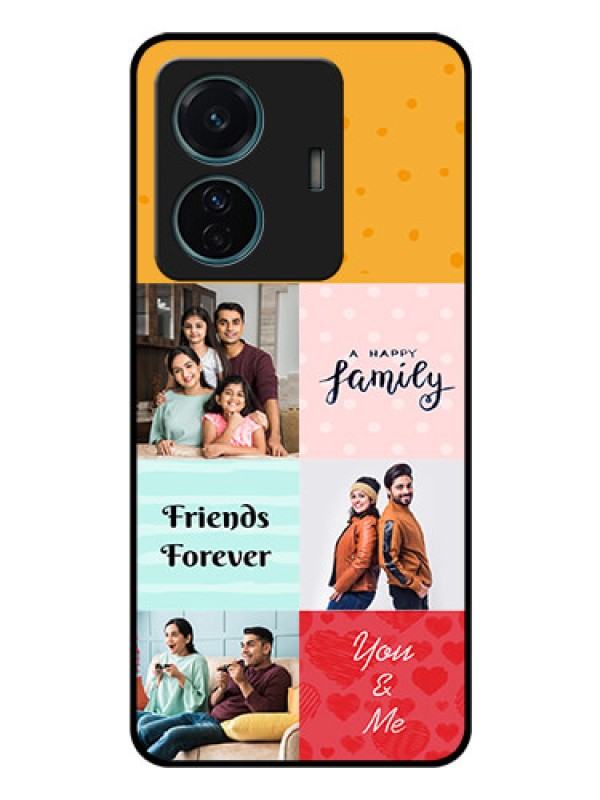 Custom Vivo T1 Pro 5G Personalized Glass Phone Case - Images with Quotes Design