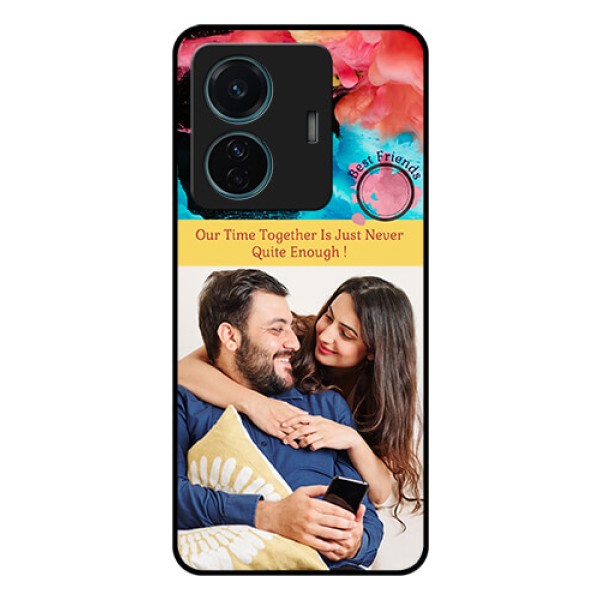 Vivo T1 Pro 5G Custom Glass Mobile Case - Quote with Acrylic Painting Design Vivo T1 Pro 5G Custom Glass Mobile Case - Quote with Acrylic Painting Design