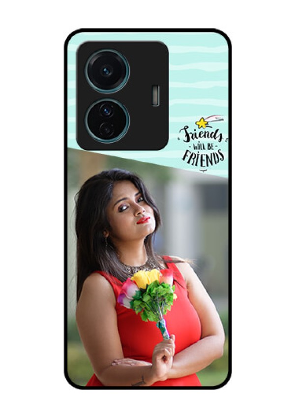 Vivo T1 Pro 5G Custom Glass Phone Case - Friends Picture Icon Design