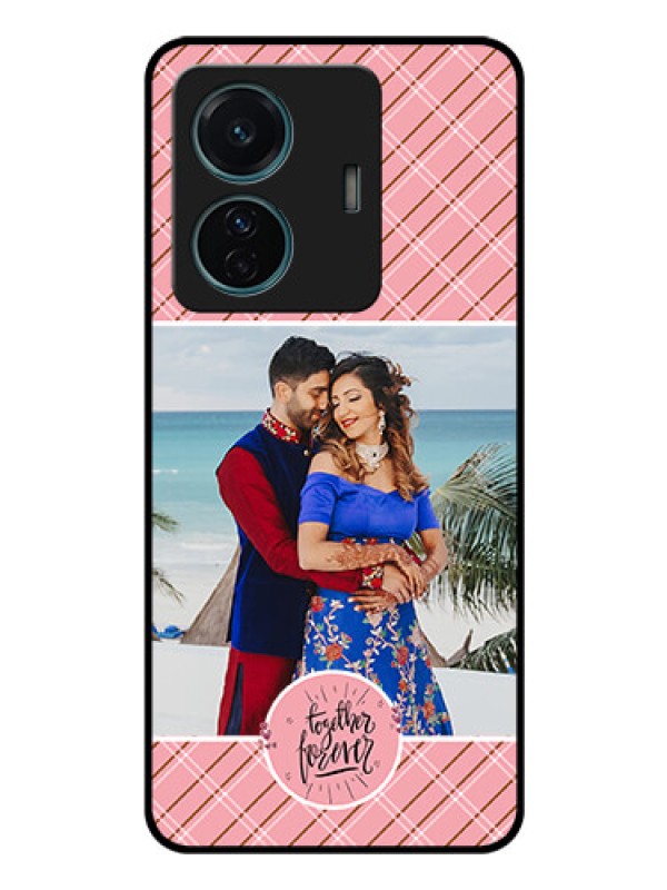 Custom Vivo T1 Pro 5G Personalized Glass Phone Case - Together Forever Design