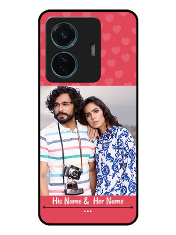 Custom Vivo T1 Pro 5G Photo Printing on Glass Case - Simple Love Design