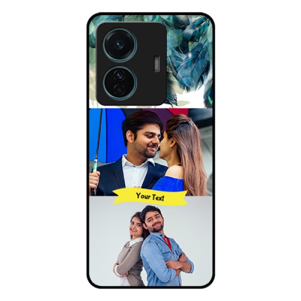 Vivo T1 Pro 5G Personalized Glass Phone Case - Image with Boho Peacock Feather Design Vivo T1 Pro 5G Personalized Glass Phone Case - Image with Boho Peacock Feather Design