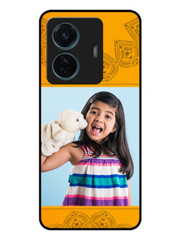 Custom Vivo T1 Pro 5G Personalized Glass Phone Case - Photo Wedding Design