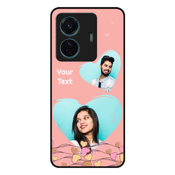 Vivo T1 Pro 5G Custom Glass Mobile Case - Love Doodle Design