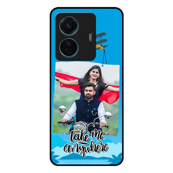 Vivo T1 Pro 5G Custom Glass Mobile Case - Traveller Design