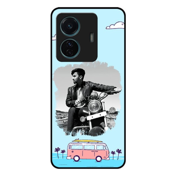 Vivo T1 Pro 5G Photo Printing on Glass Case - Travel & Adventure Design Vivo T1 Pro 5G Photo Printing on Glass Case - Travel & Adventure Design