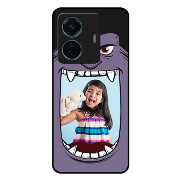 Vivo T1 Pro 5G Custom Glass Phone Case - Angry Monster Design Vivo T1 Pro 5G Custom Glass Phone Case - Angry Monster Design