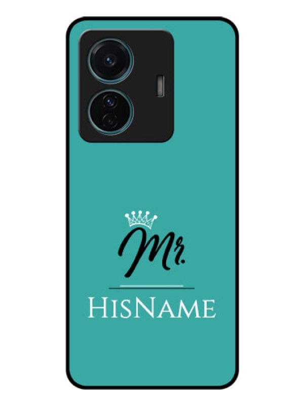 Custom Vivo T1 Pro 5G Custom Glass Phone Case Mr with Name