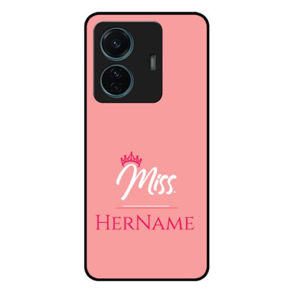 Vivo T1 Pro 5G Custom Glass Phone Case Mrs with Name