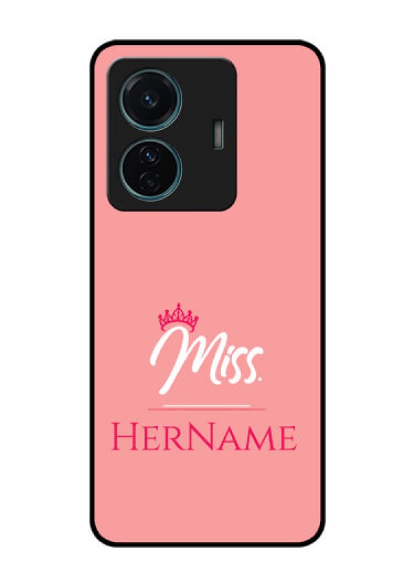 Vivo T1 Pro 5G Custom Glass Phone Case Mrs with Name