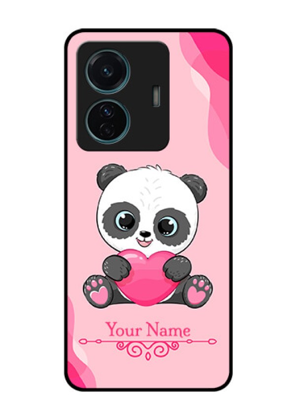 Vivo T1 Pro 5G Custom Glass Mobile Case - Cute Panda Design