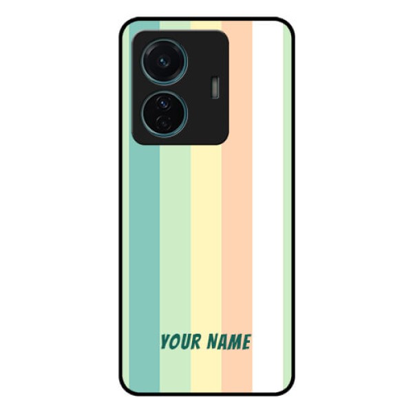 Vivo T1 Pro 5G Photo Printing on Glass Case - Multi-colour Stripes Design Vivo T1 Pro 5G Photo Printing on Glass Case - Multi-colour Stripes Design