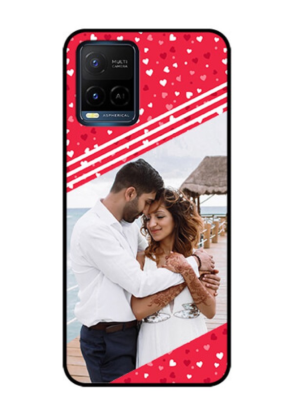 Vivo T1X Custom Glass Mobile Case - Valentines Gift Design
