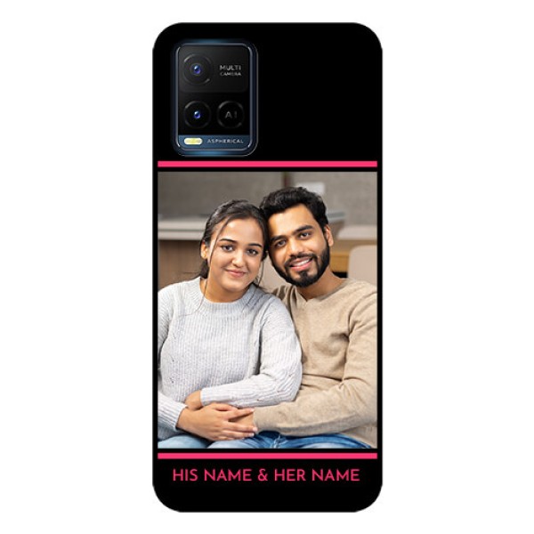 Vivo T1X Custom Glass Mobile Case - with Add Text Design