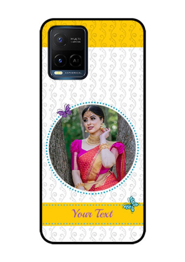 Vivo T1X Custom Glass Mobile Case - Girls Premium Case Design