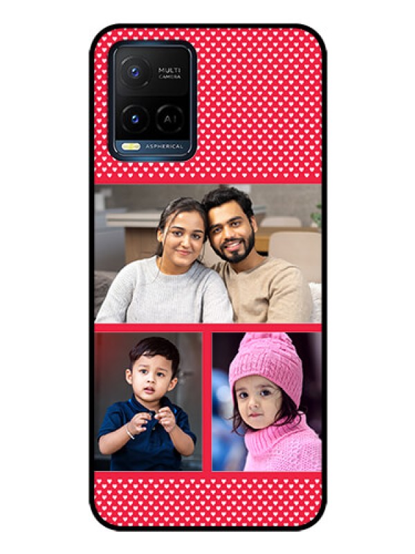 Custom Vivo T1X Personalized Glass Phone Case - Bulk Pic Upload Design