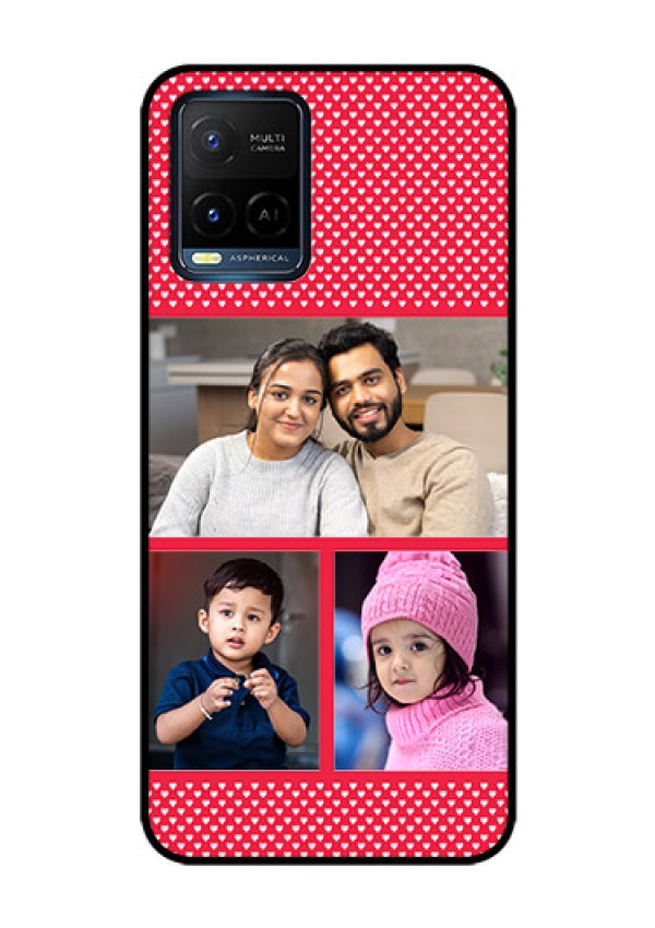 Vivo T1X Personalized Glass Phone Case - Bulk Pic Upload Design