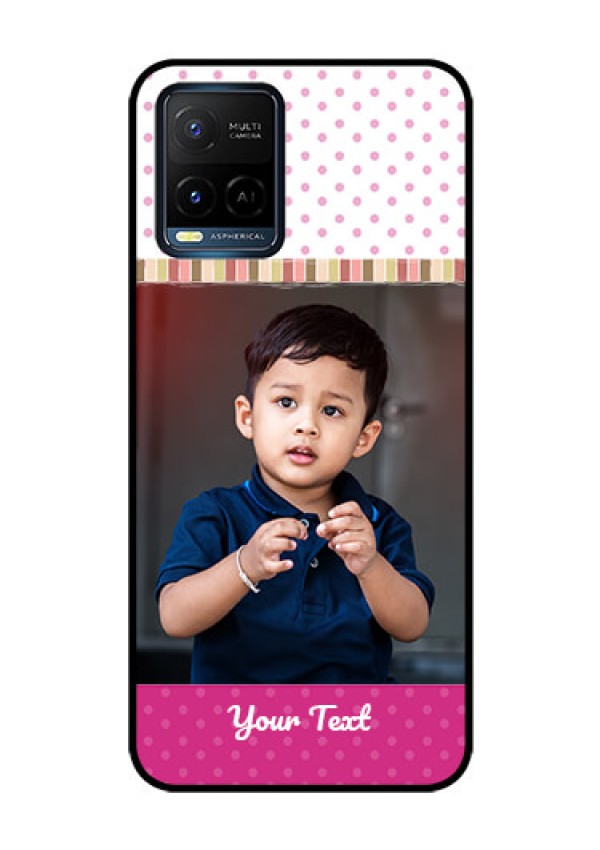 Vivo T1X Photo Printing on Glass Case - Cute Girls Cover Design