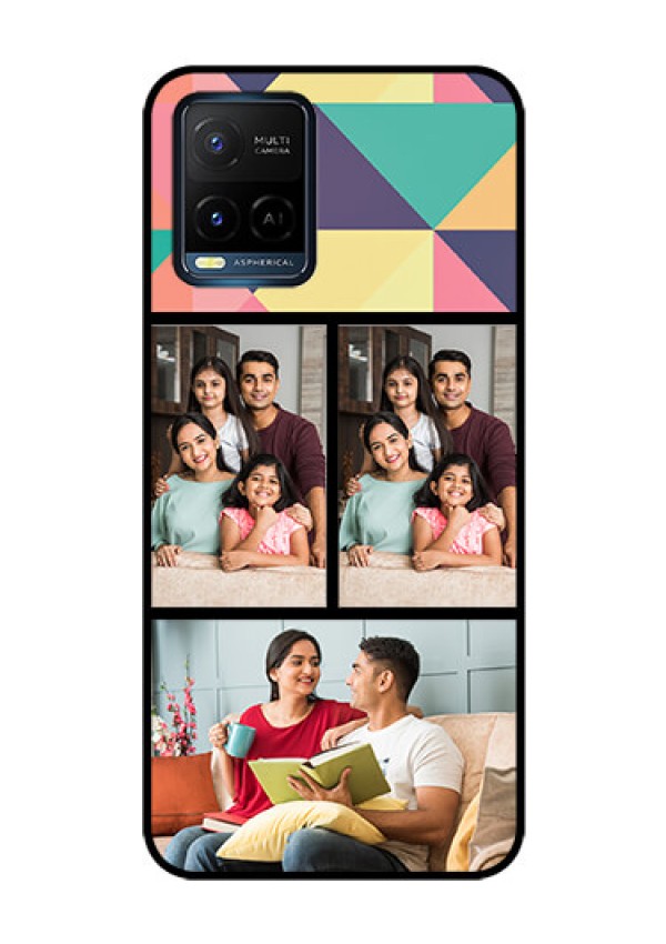 Vivo T1X Custom Glass Phone Case - Bulk Pic Upload Design