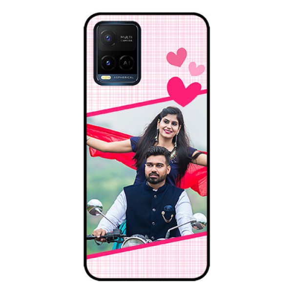 Vivo T1X Custom Glass Phone Case - Love Shape Heart Design Vivo T1X Custom Glass Phone Case - Love Shape Heart Design
