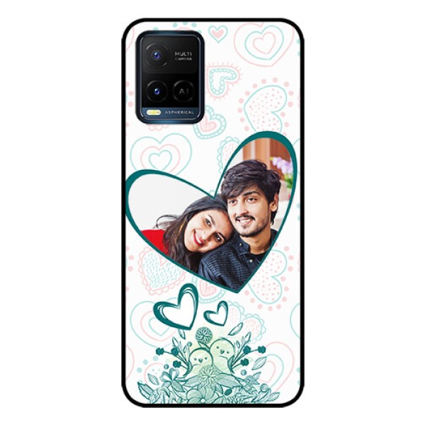 Vivo T1X Photo Printing on Glass Case - Premium Couple Design Vivo T1X Photo Printing on Glass Case - Premium Couple Design