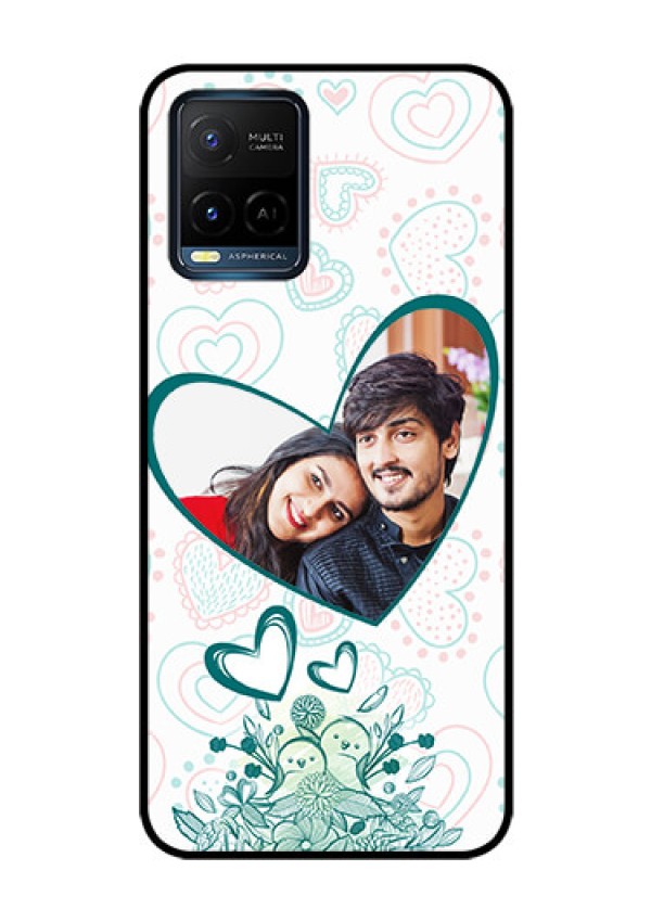 Vivo T1X Photo Printing on Glass Case - Premium Couple Design