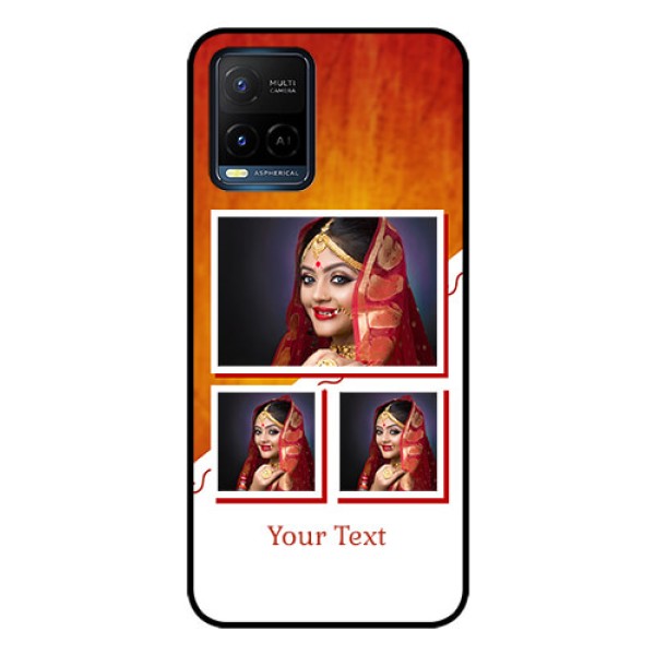 Vivo T1X Custom Glass Phone Case - Wedding Memories Design Vivo T1X Custom Glass Phone Case - Wedding Memories Design