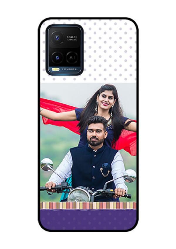 Vivo T1X Photo Printing on Glass Case - Cute Family Design