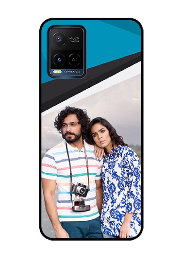 Vivo T1X Photo Printing on Glass Case - Simple Pattern Photo Upload Design