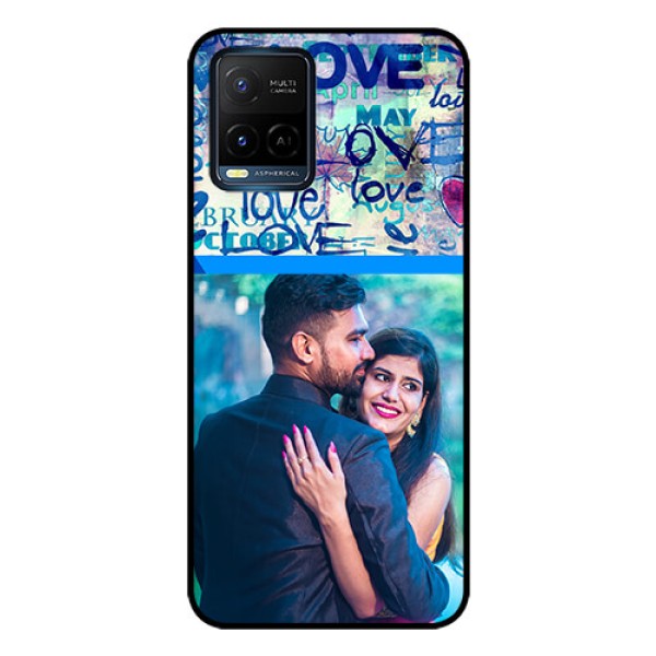 Vivo T1X Custom Glass Mobile Case - Colorful Love Design Vivo T1X Custom Glass Mobile Case - Colorful Love Design