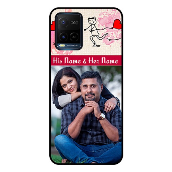 Vivo T1X Photo Printing on Glass Case - You and Me Case Design