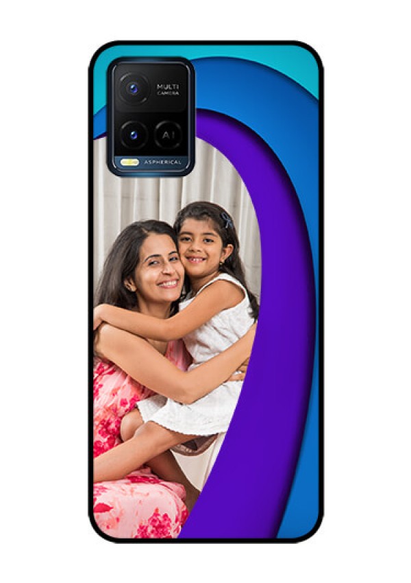 Vivo T1X Photo Printing on Glass Case - Simple Pattern Design