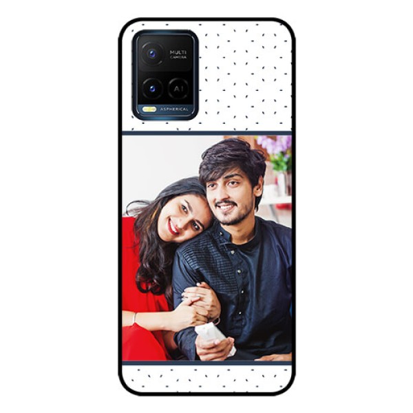 Vivo T1X Personalized Glass Phone Case - Premium Dot Design