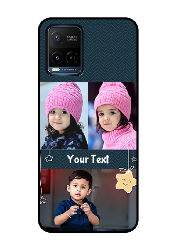 Vivo T1X Custom Glass Mobile Case - Hanging Stars Design