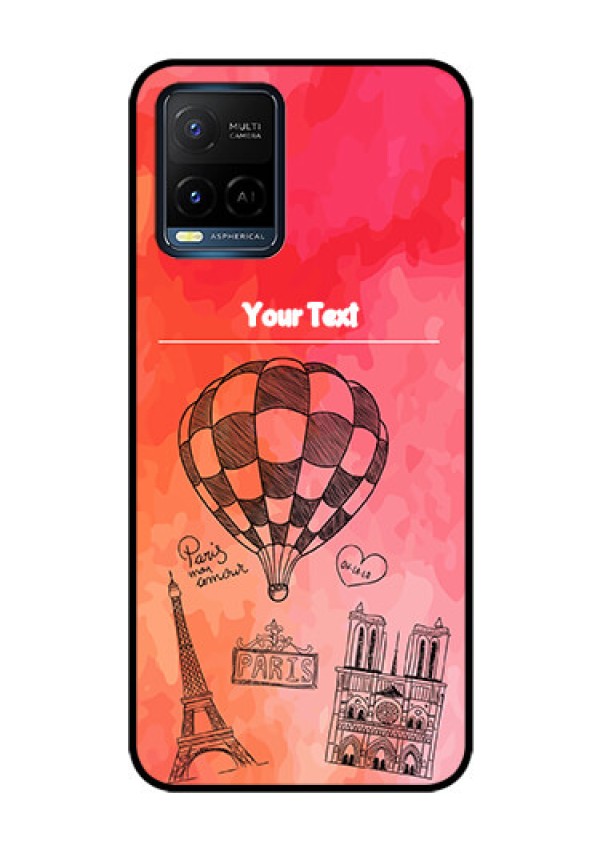 Vivo T1X Custom Glass Phone Case - Paris Theme Design